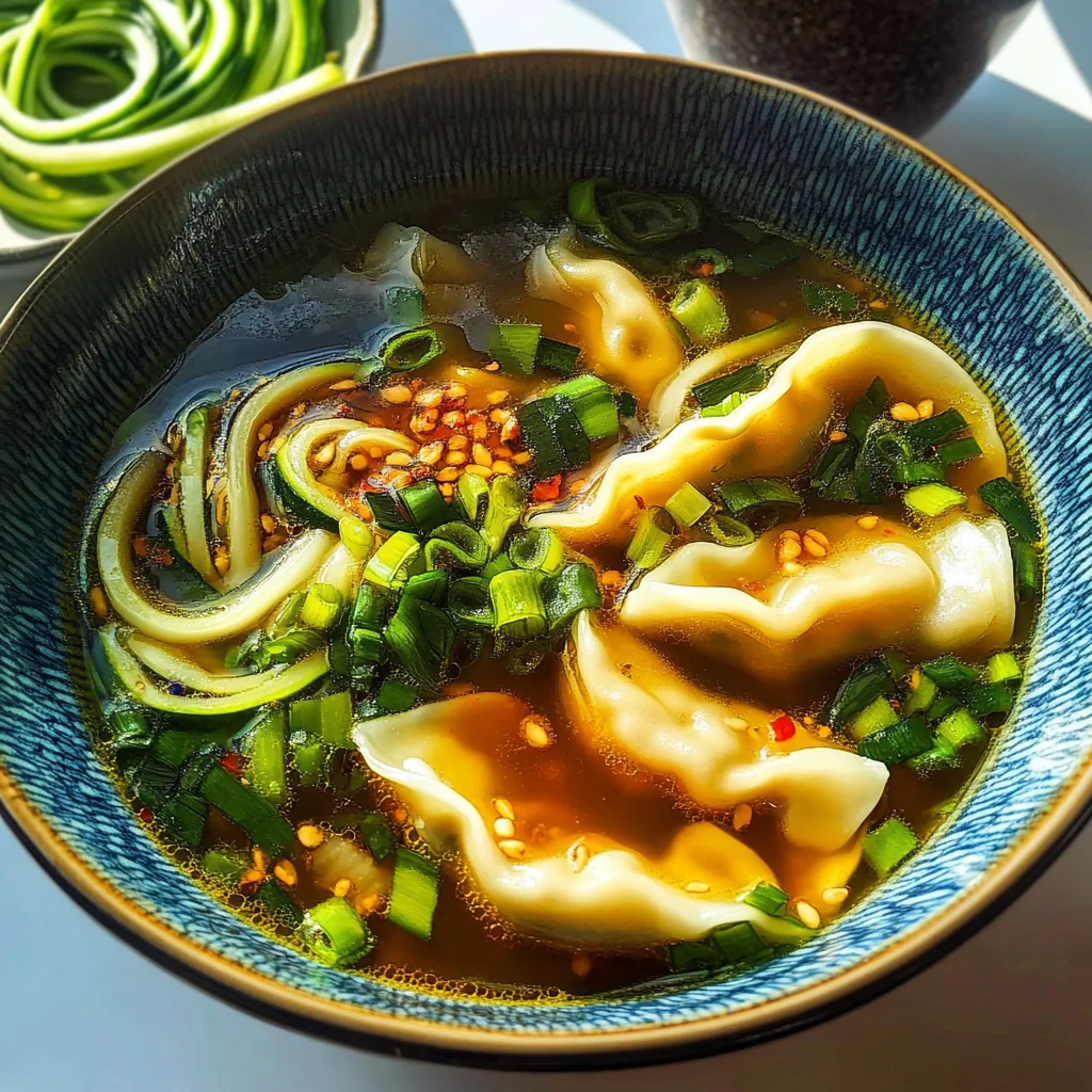 Gyoza Soup (Japanese Dumpling Soup)