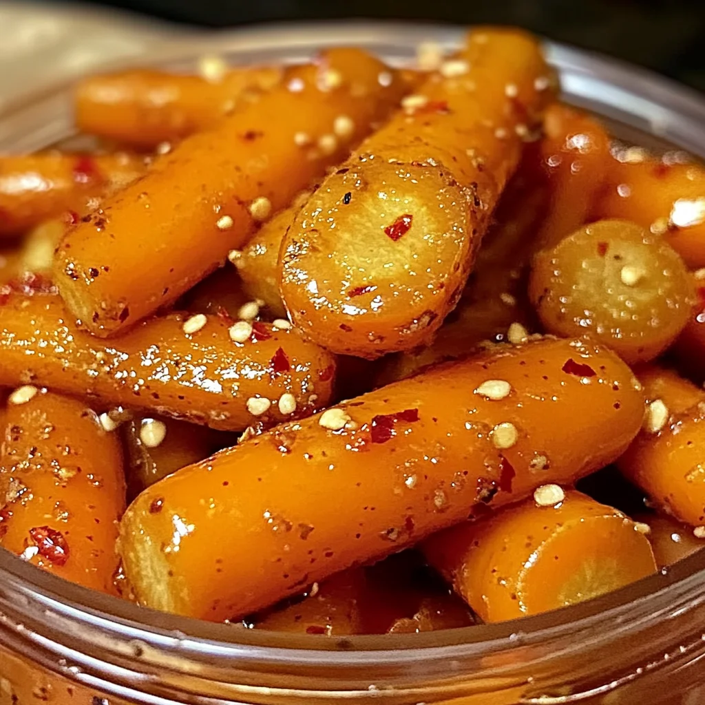 Hot Honey Pickled Carrots: A Sweet and Spicy Delight!