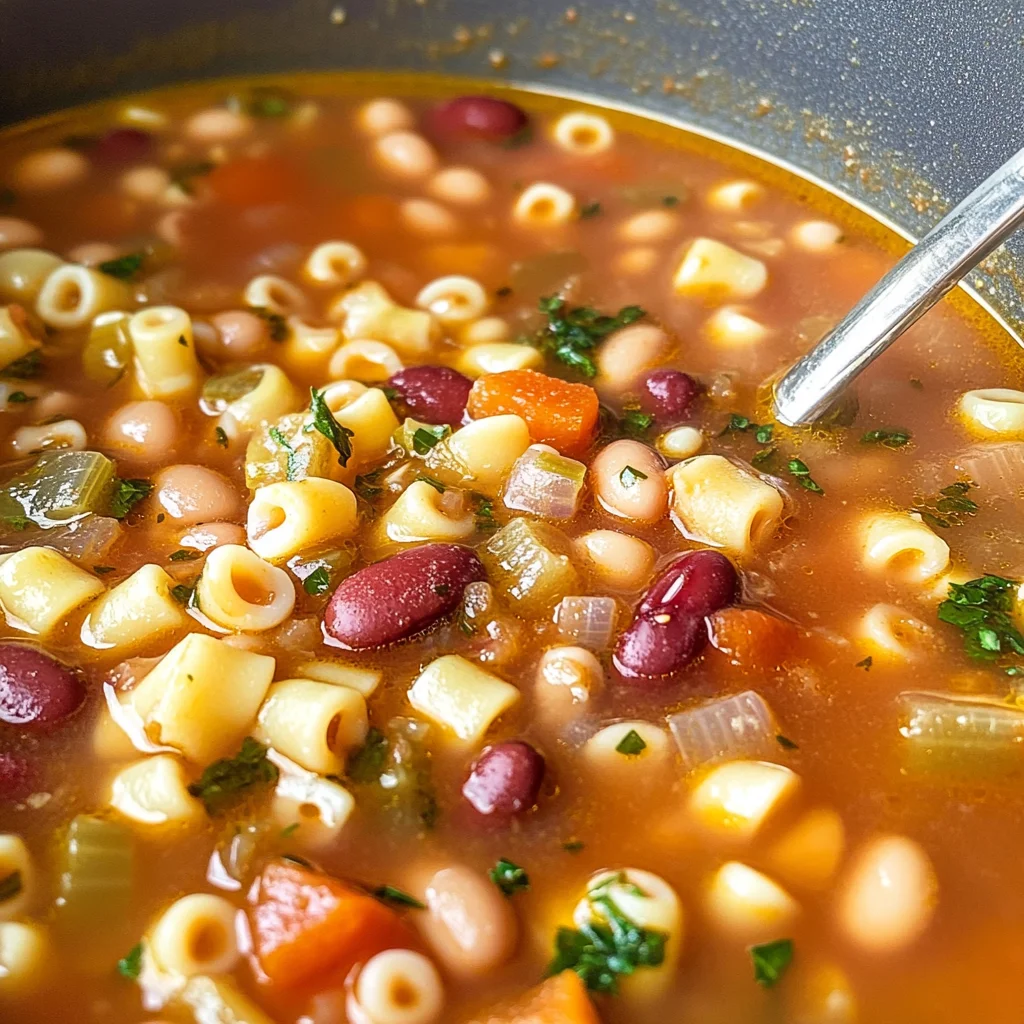 Italian Pasta Fagioli Soup Recipe