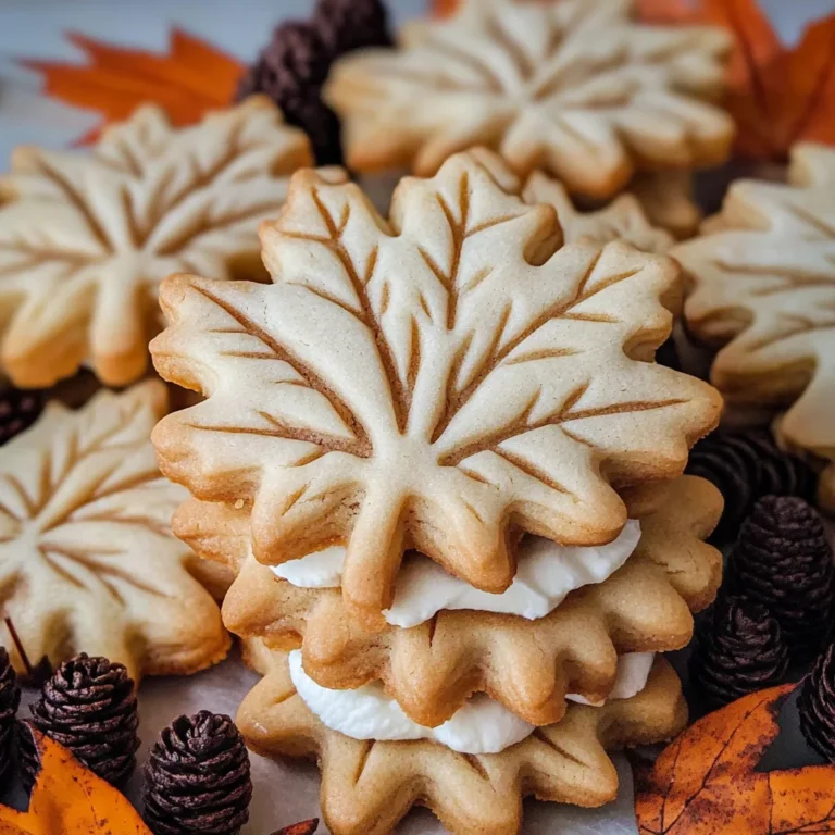 Maple Leaf Cream Cookies