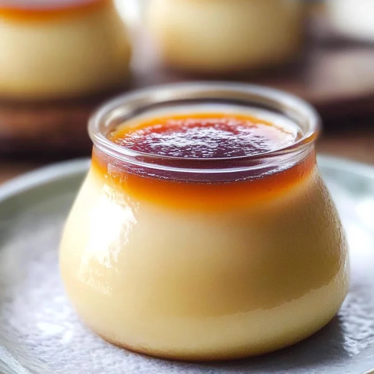 Nameraka Purin (Silky Japanese Custard Pudding)