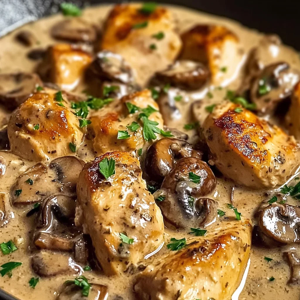 Rich Chicken Stroganoff - Alrightwithme