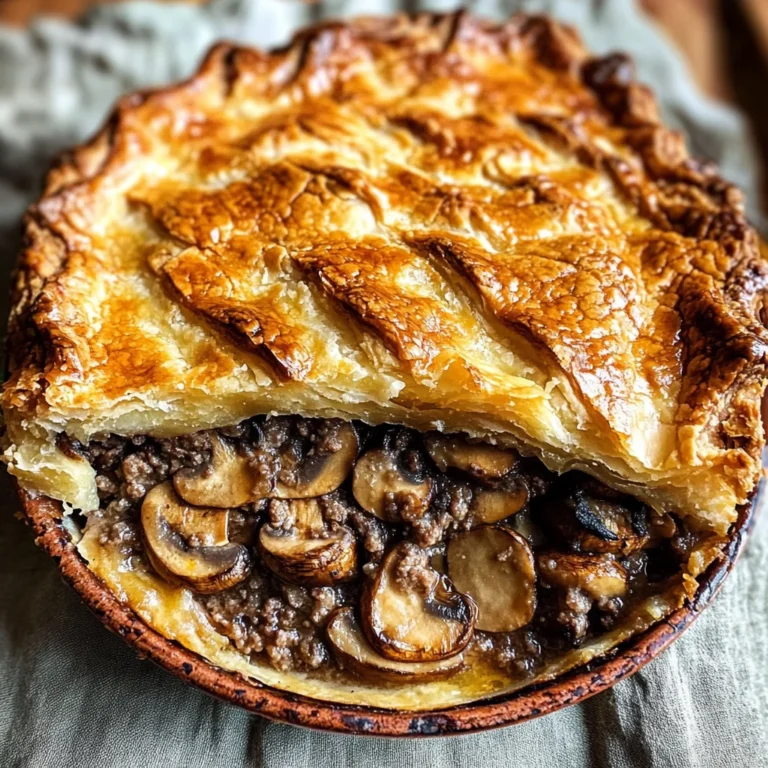 Savory Beef & Mushroom Pie