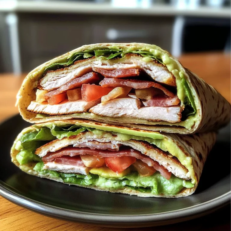 Scrumptious Turkey Avocado Club Wrap: 10-Minute Lunch Bliss