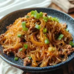 Stir Fried Vermicelli with beef (Ma Yi Shang Shu, 蚂蚁上树)