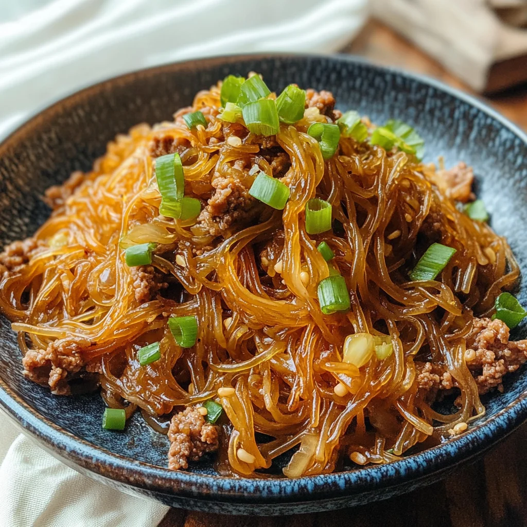 Stir Fried Vermicelli with beef (Ma Yi Shang Shu, 蚂蚁上树)