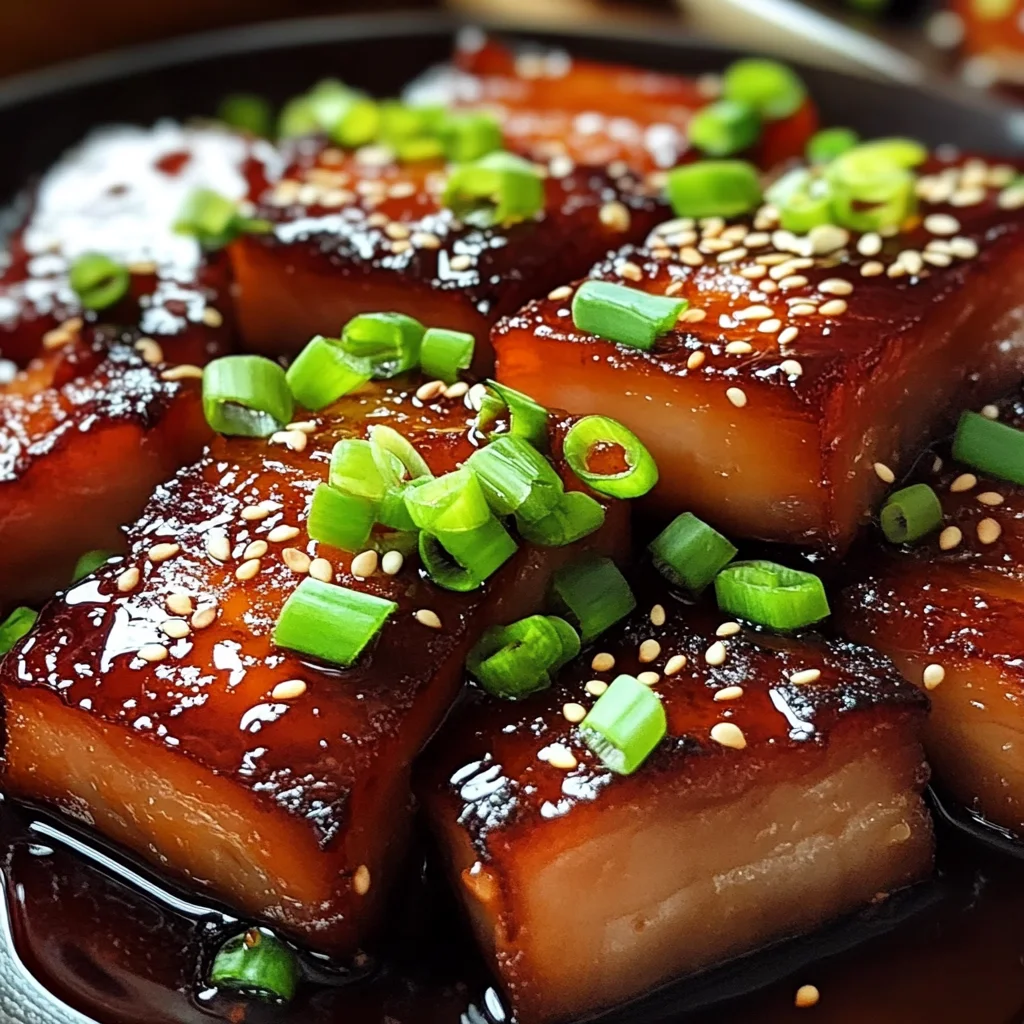 Sweet and Sticky Asian-Style beef Belly Recipe