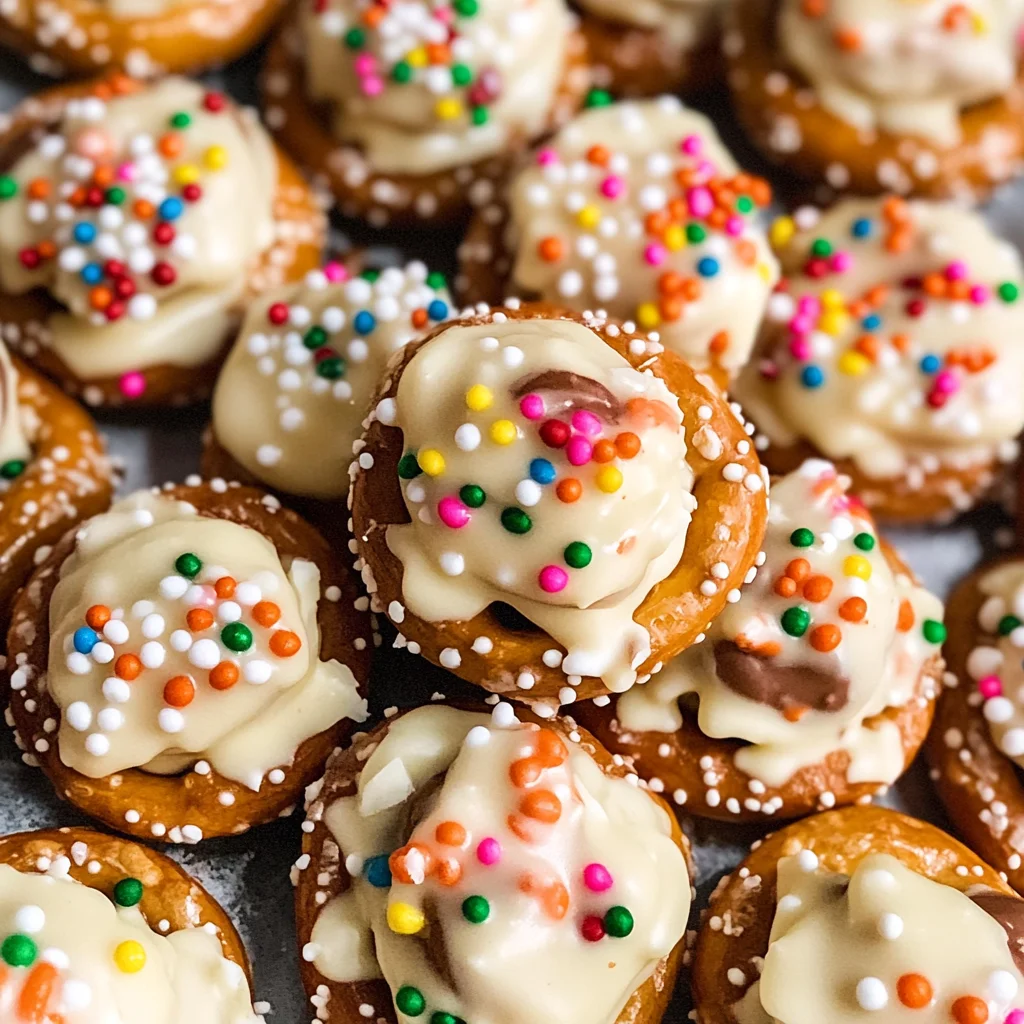 White Chocolate Peanut Butter Pretzel Bites