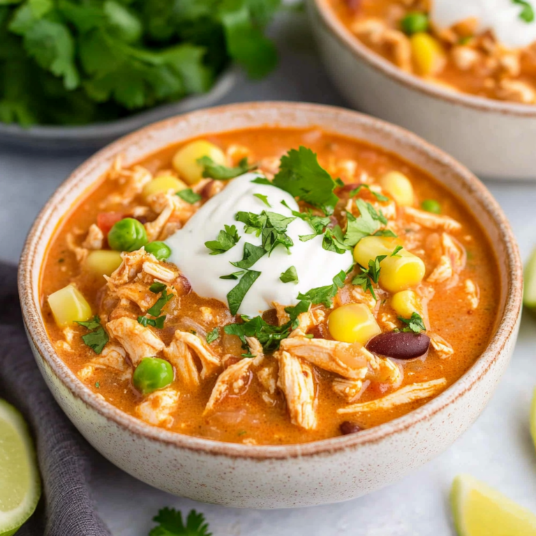 Crockpot Buffalo Chicken Chili