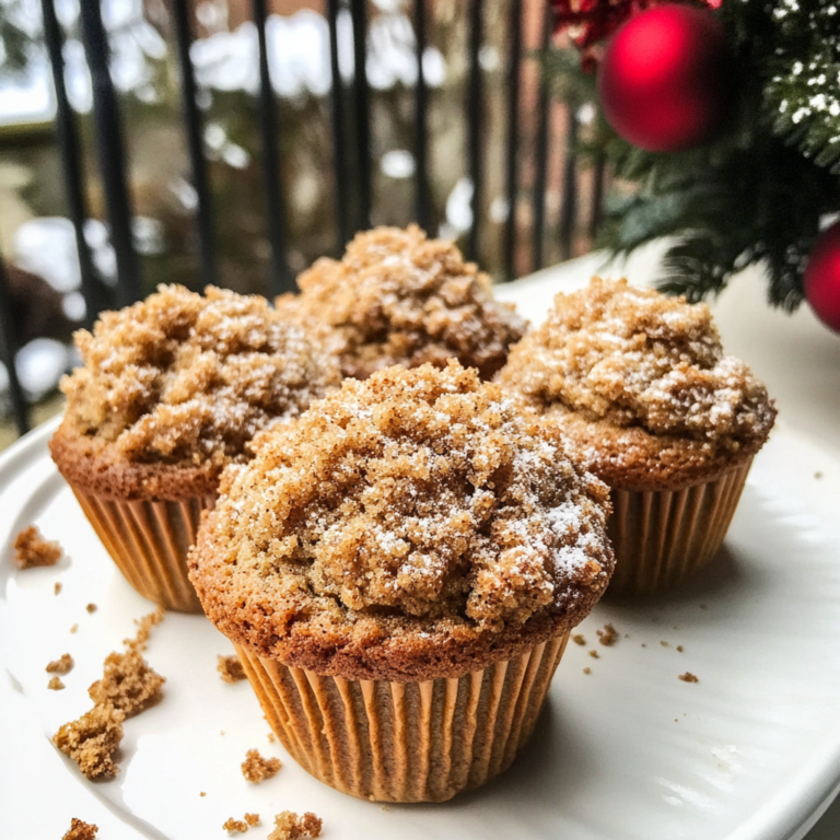 Gingerbread Coffeecake Muffins