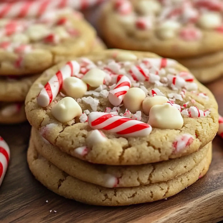 White Chocolate Candy Cane Cookies