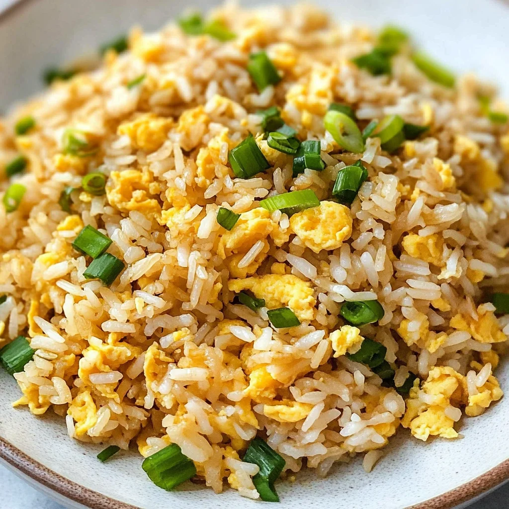 10 min. Easy Egg Fried Rice (only 6 ingredients!)