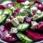 Beet Salad with Feta, Cucumbers, and Dill