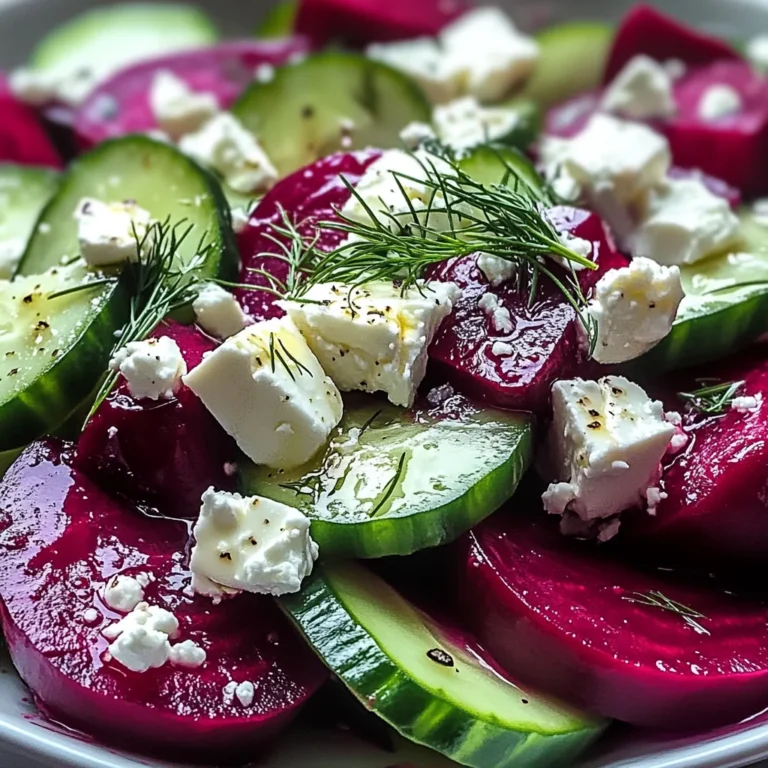 Beet Salad with Feta, Cucumbers, and Dill