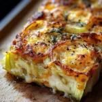 CHEESY CRUSTED CARAMELISED LEEK