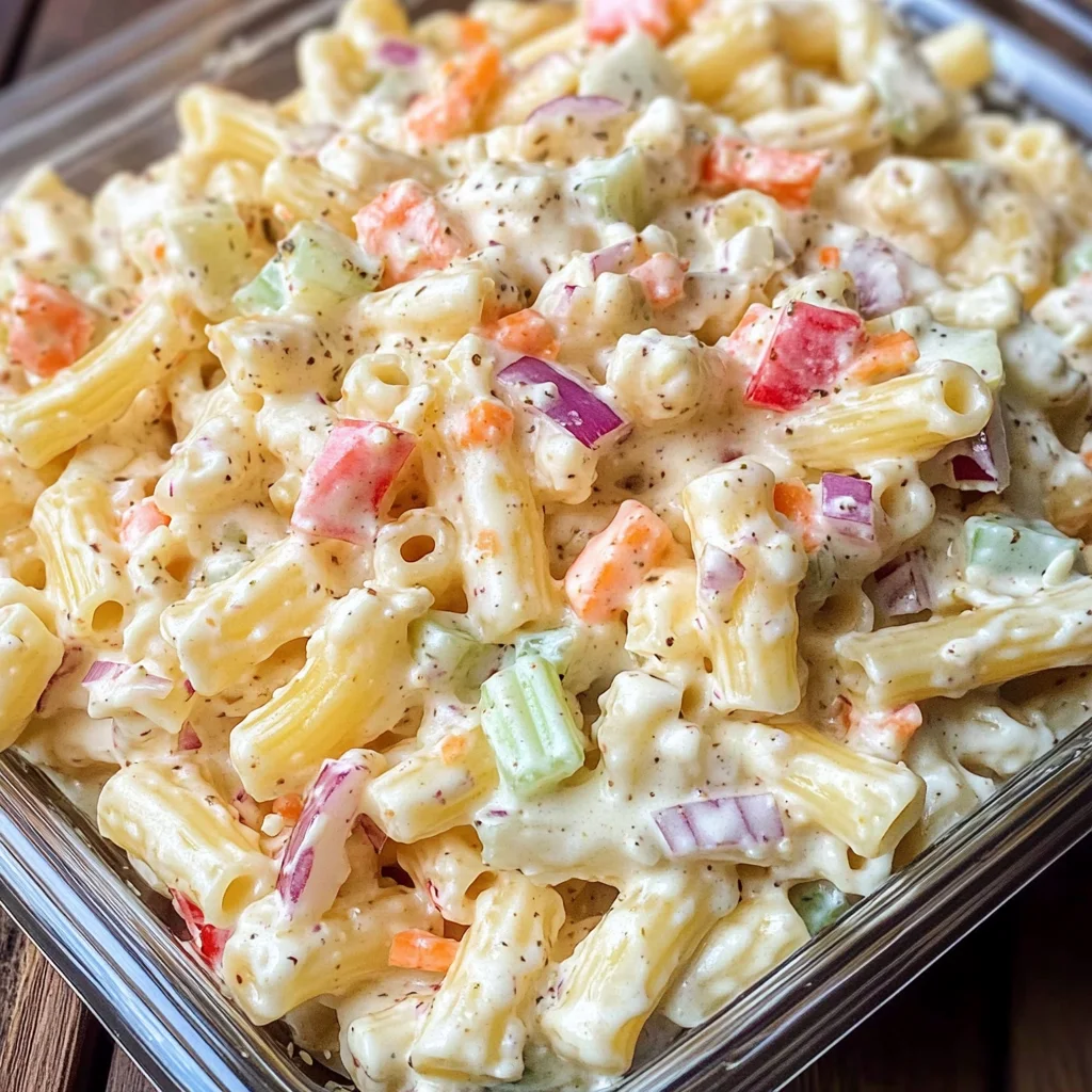 Cheddar Sour Cream Macaroni Salad Recipe