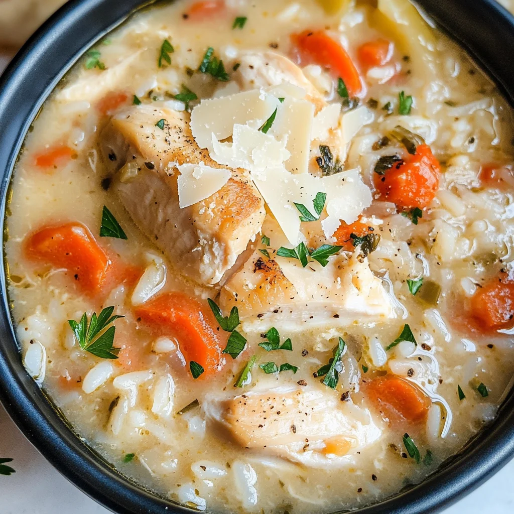 Creamy Chicken and Rice Soup
