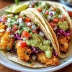 Crispy Baja Fish Tacos with Avocado Crema (30-Minutes)