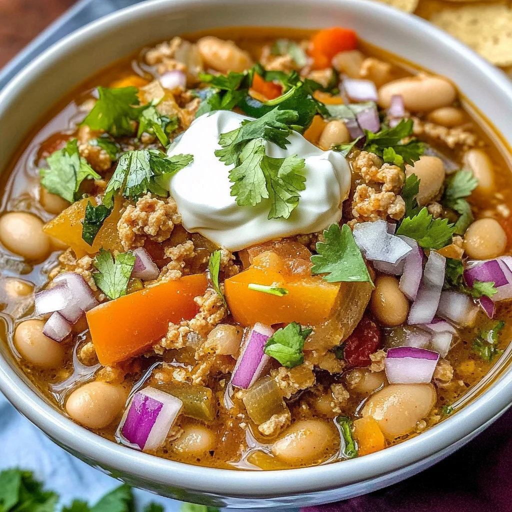 Easy White Bean Turkey Chili Verde