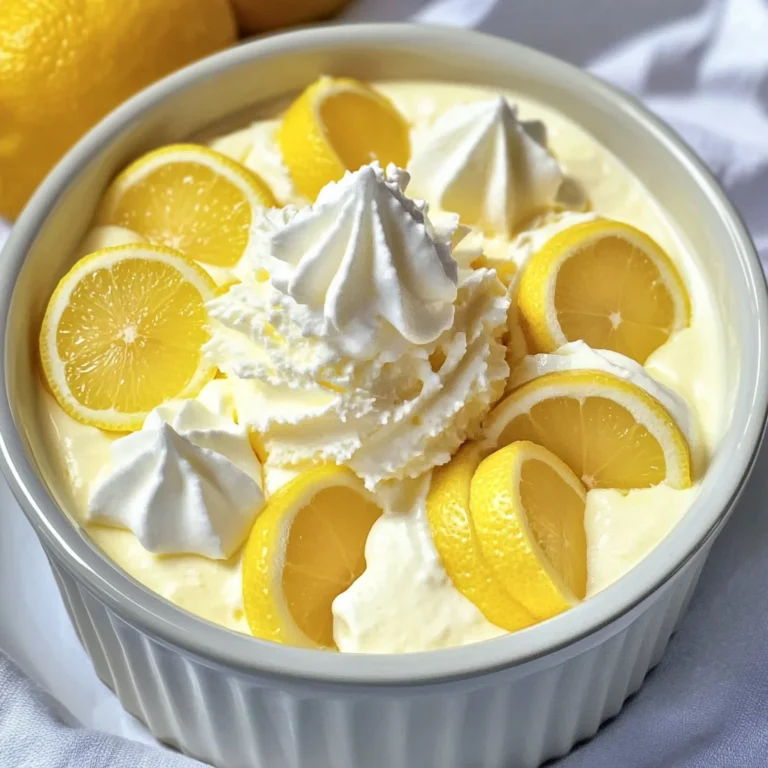 Fresh Lemon Mousse