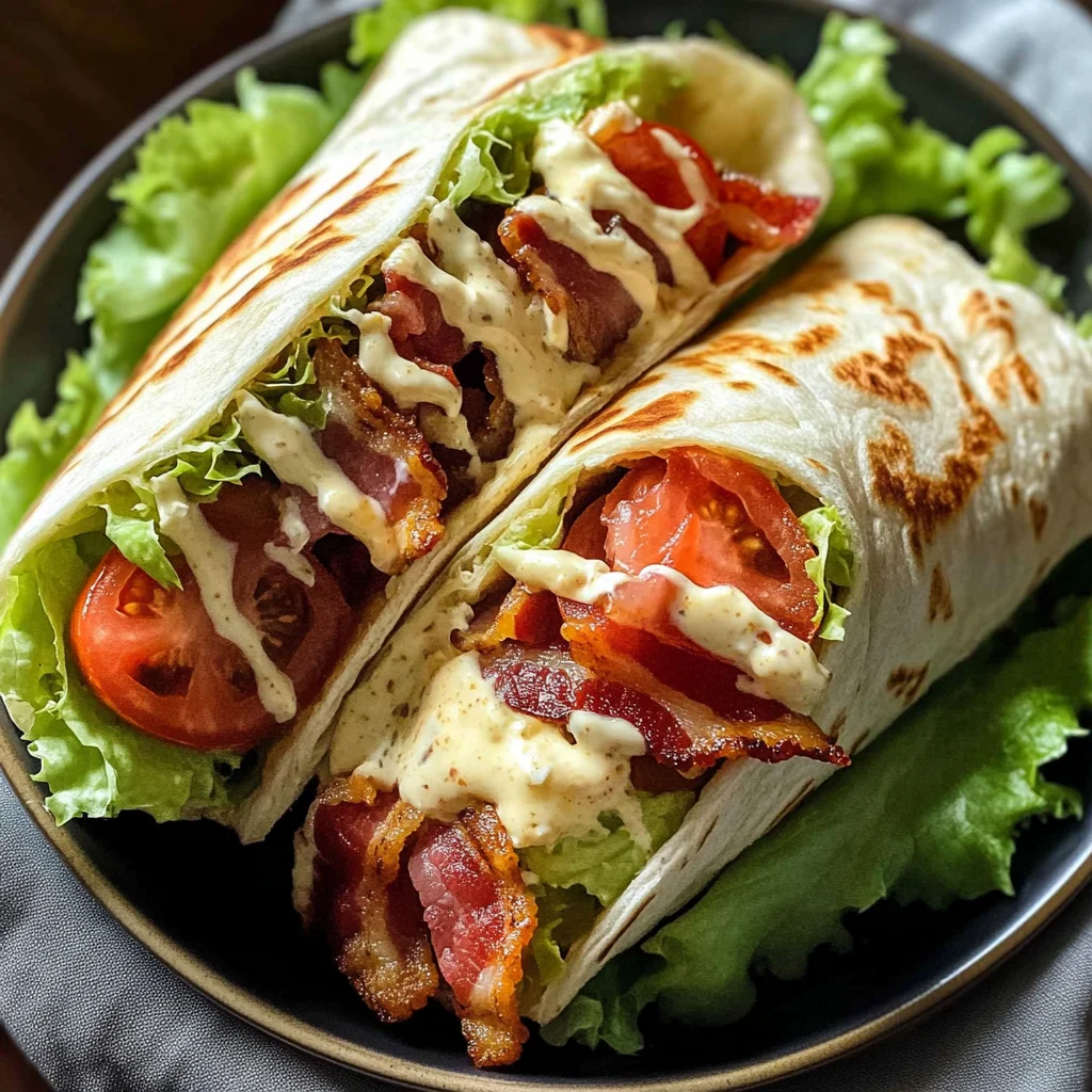 Gourmet BLT Wraps with Secret Sauce