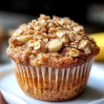 Healthy Banana Oatmeal Muffins