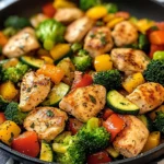 Healthy Chicken and Vegetables Skillet