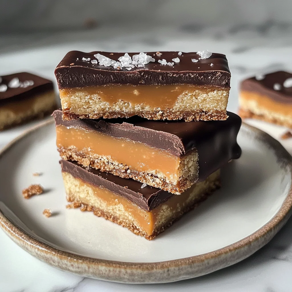 Healthy Twix Bars (Gluten-free) Homemade Recipe