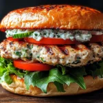 Juicy Greek Chicken Burgers with Tzatziki Bliss