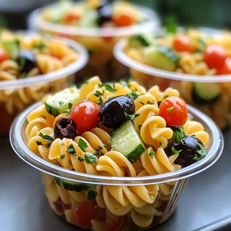Pasta Salad Cups Recipe