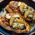 Pear and Gorgonzola Stuffed Chicken