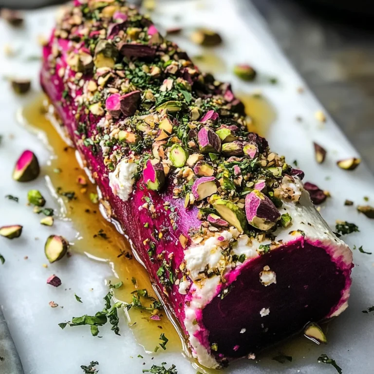 Roasted Beet & Goat Cheese Log: A Vibrant Appetizer to Impress
