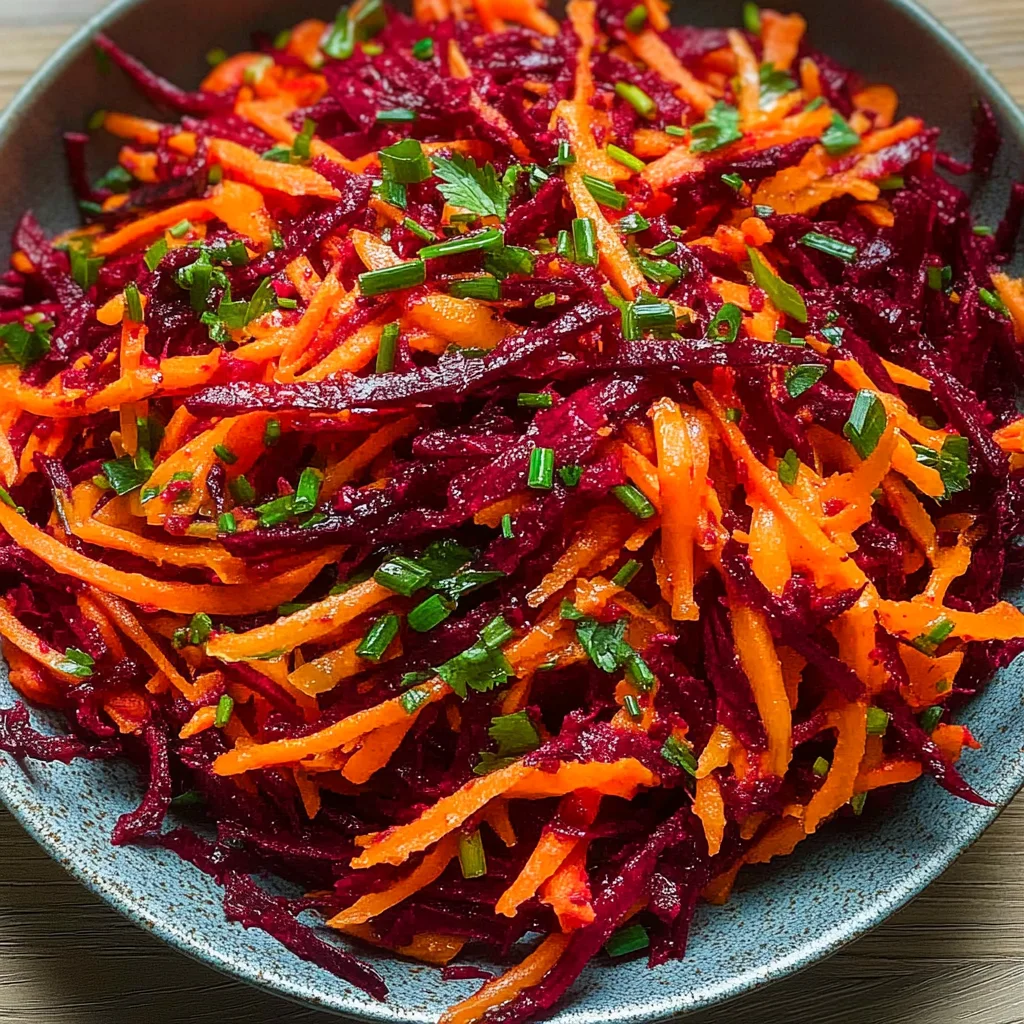 Simple No-Cook Grated Beet & Carrot Salad