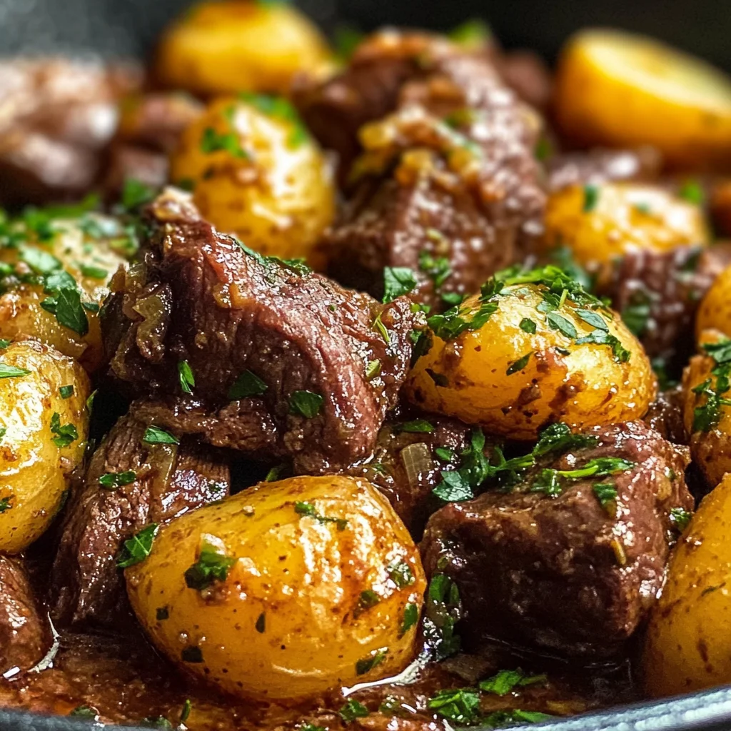 Slow Cooker Garlic Butter Beef