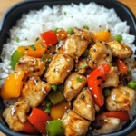 Teriyaki Chicken Stir-Fry with Steamed Rice