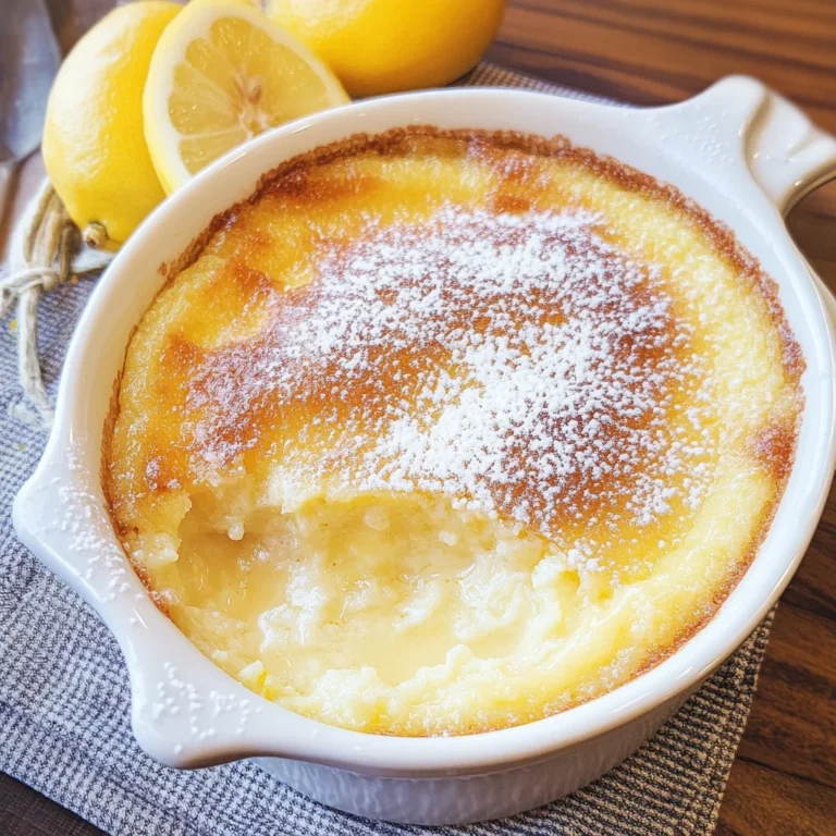 Baked Lemon Pudding