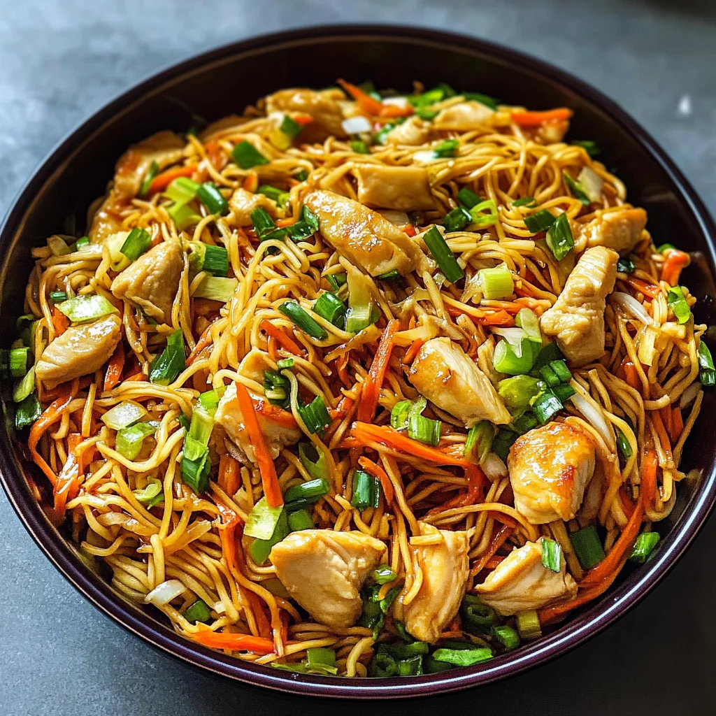 Chicken Chow Mein with the Best Chow Mein Sauce