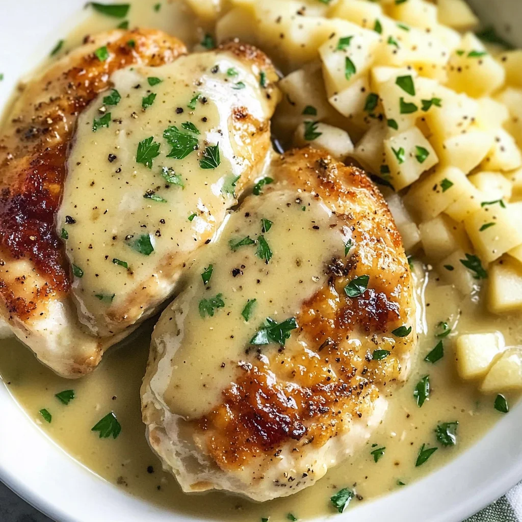 Chicken in White apple vinegar Sauce