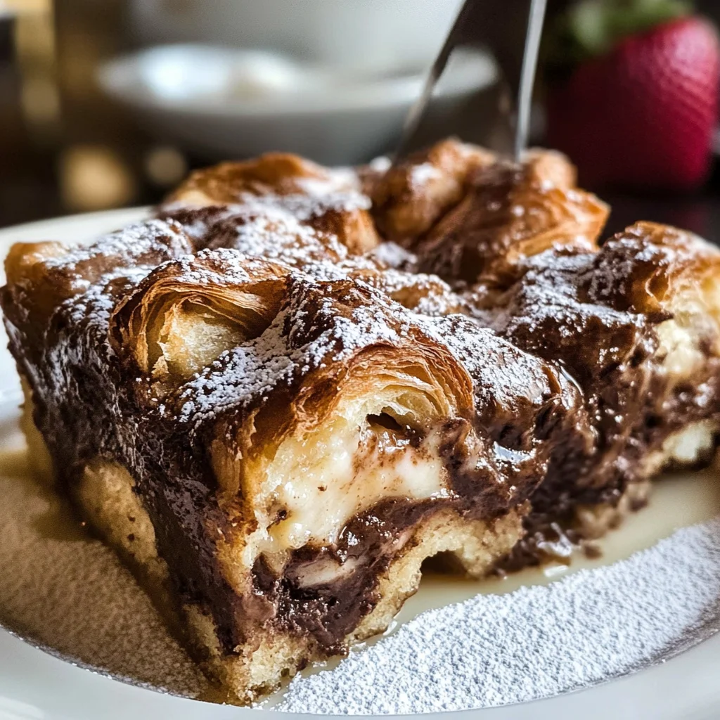 Chocolate Croissant Breakfast Bake – Easy, Decadent & Perfect for Brunch