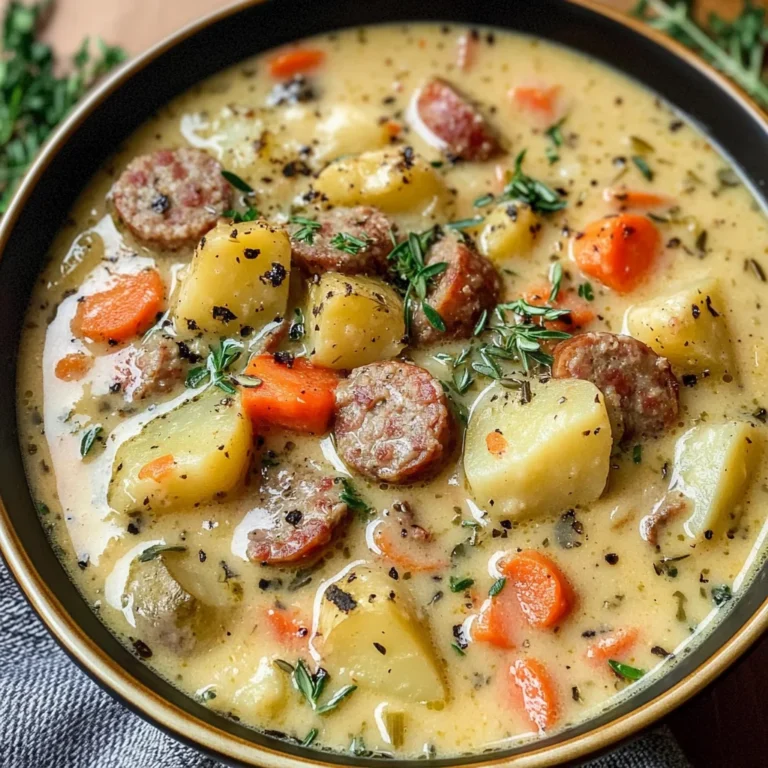 Comforting Potato and Sausage Chowder - Alrightwithme