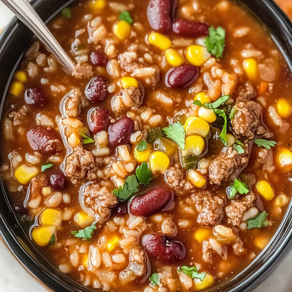 Crock Pot Taco Rice Soup Recipe