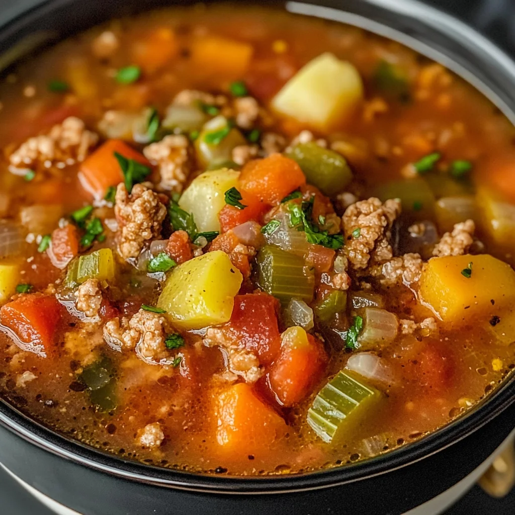 Crockpot Vegetable Beef Soup