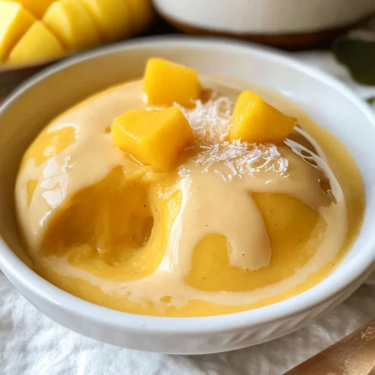 Easy Simple Mango Pudding