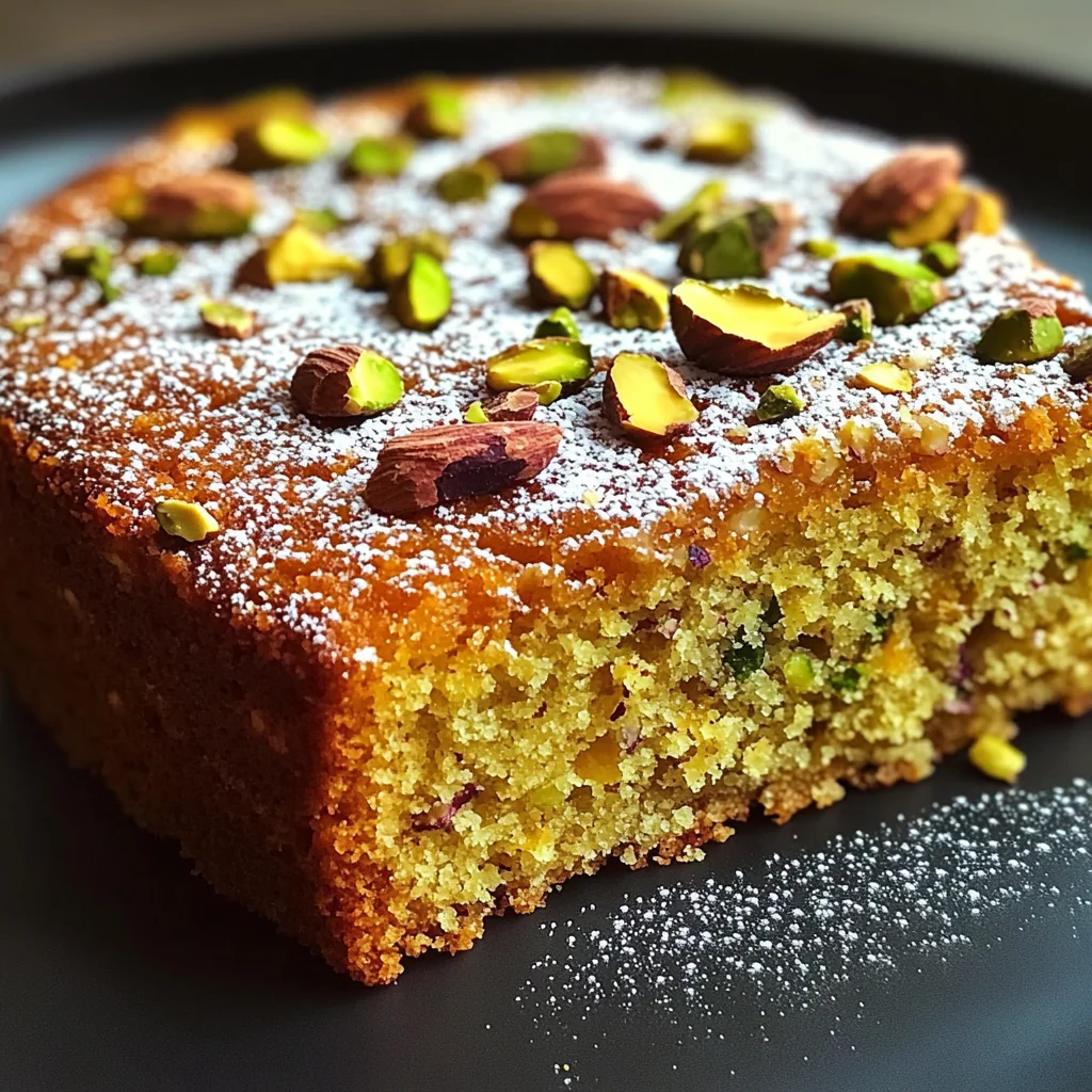 Flourless Orange Pistachio Almond Cake