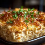 French Onion Chicken Rice Casserole