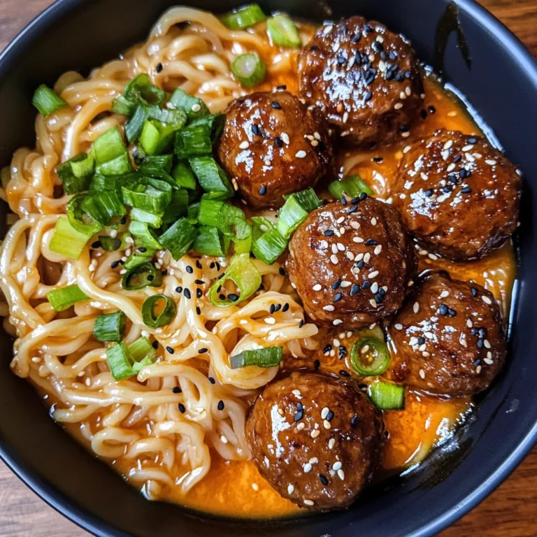 General Tso’s Meatball Ramen