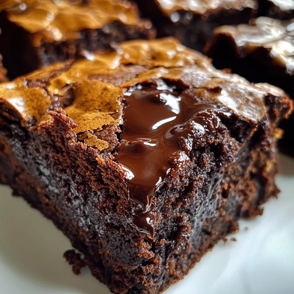 Gooey Flourless Pumpkin Brownies