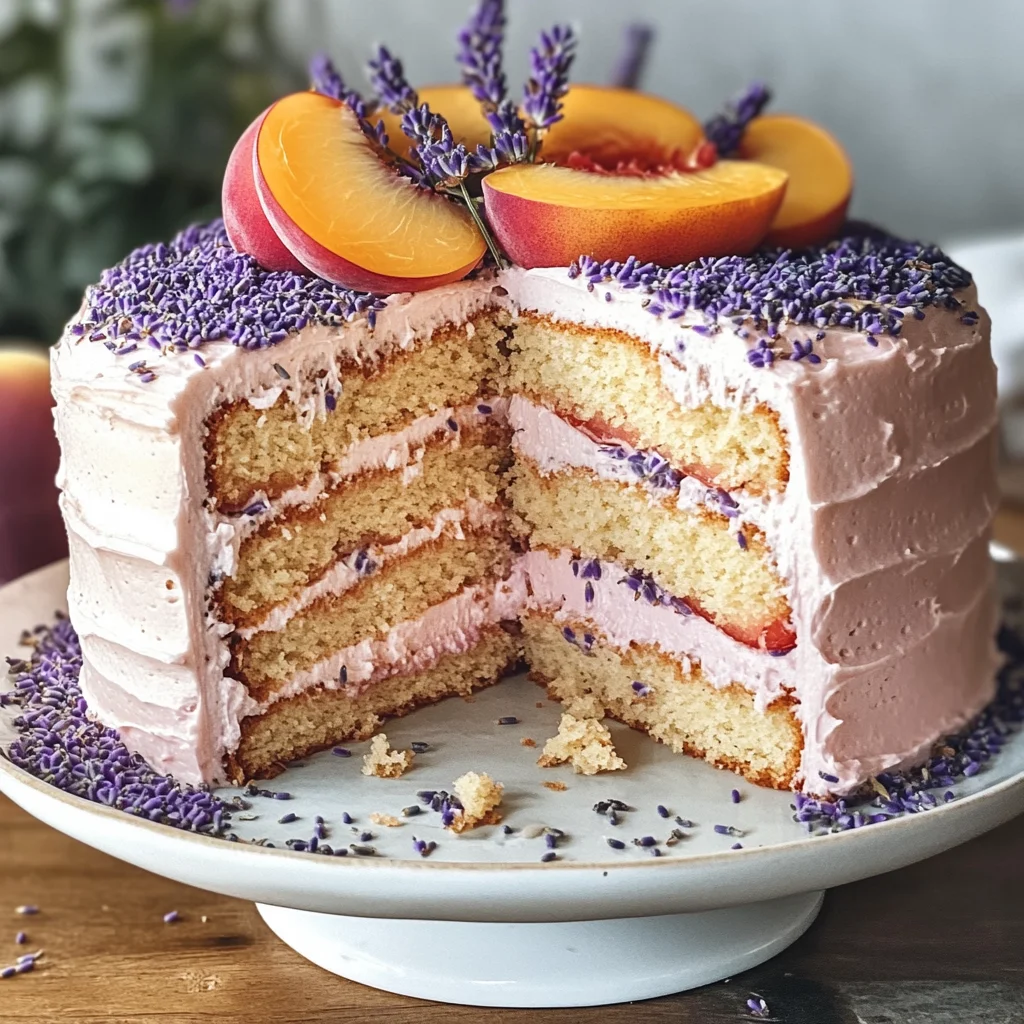 Lavender and Peach Dream Cake