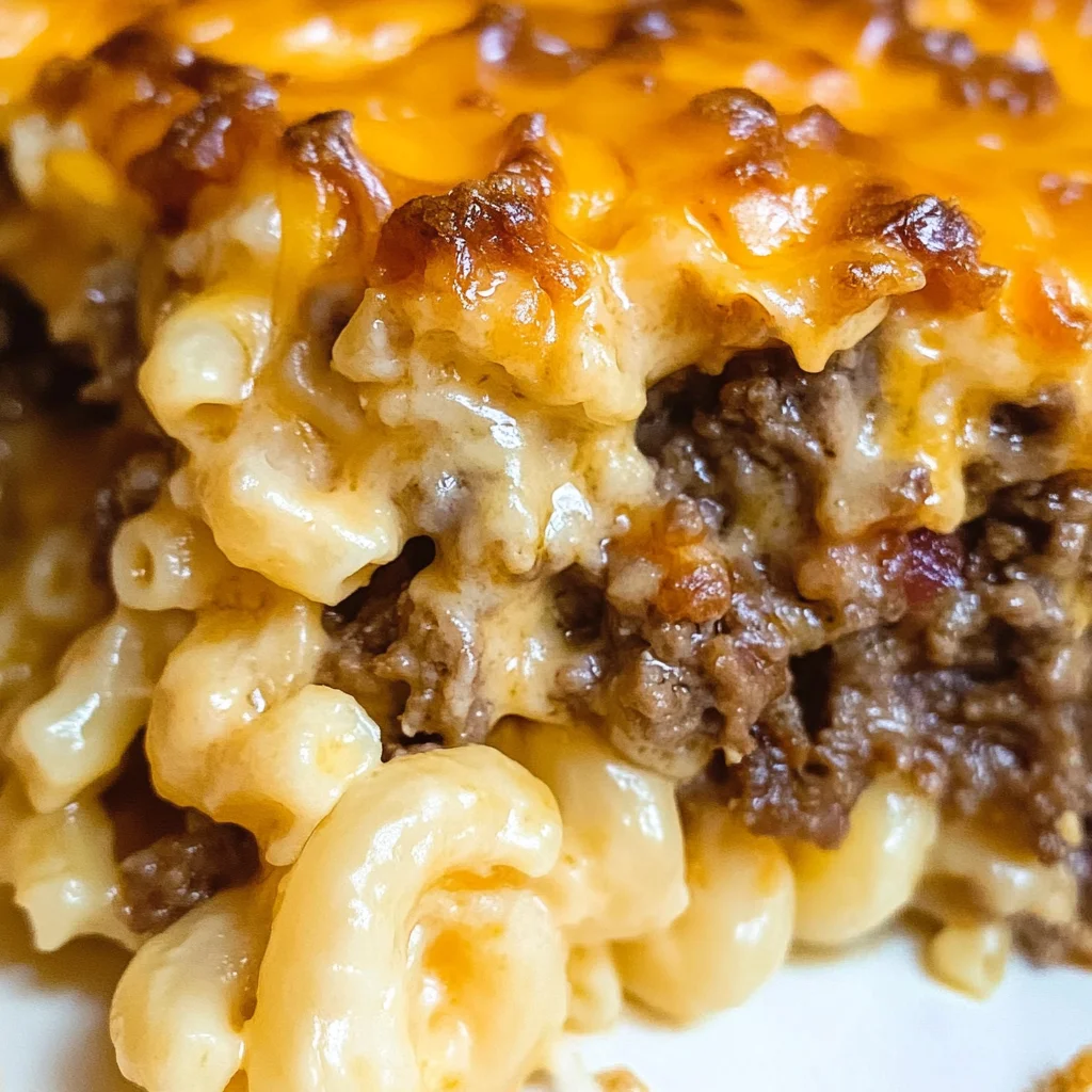 Mac and Cheese Meatloaf Casserole