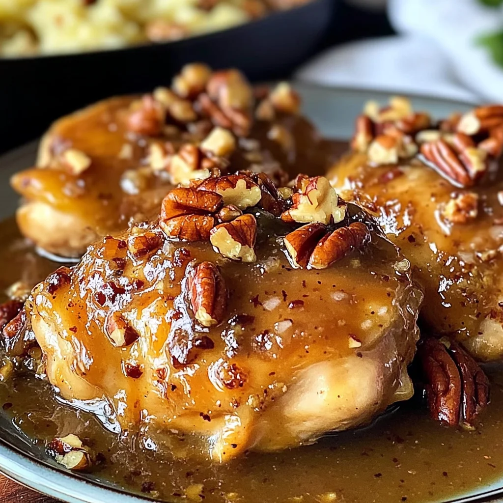 Maple Bourbon Pecan Chicken
